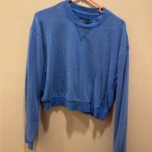 La Hearts Blue Cropped Sweatshirt